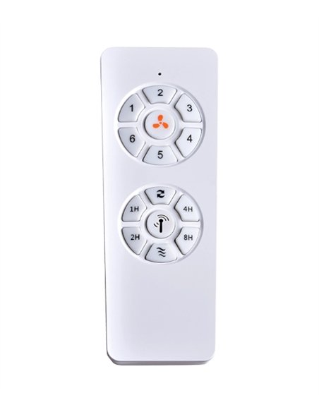 Ventilador de techo sin luz Duero - ALG - 3 palas fijas en blanco con 6 velocidades
