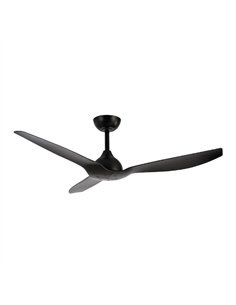 Ventilador de techo sin luz Duero - ALG - Ventilador negro con 3 palas fijas, motor ultrasilencioso y mando a distancia 2