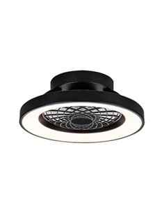 Plafón ventilador con luz Tibet Mini - Mantra - Negro con LED regulable, motor ultrasilencioso y mando a distancia 2