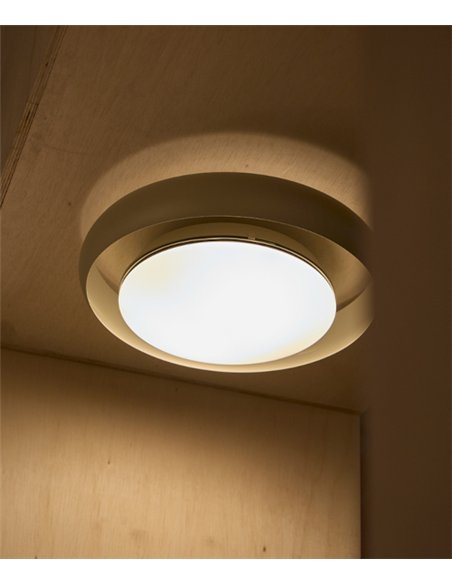 Plafón de techo Ring C45 - B.lux - Diseño circular con difusor de vidrio y luz uniforme