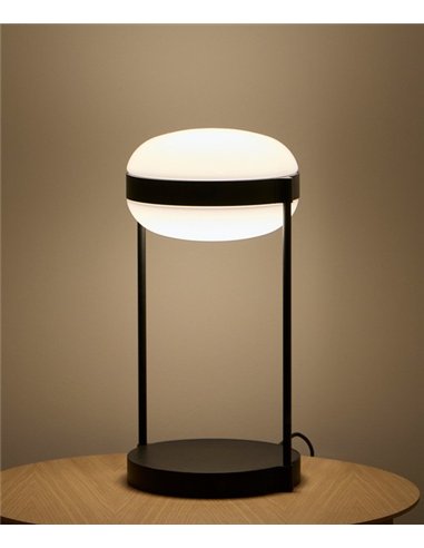 Lámpara de mesa Beaded T - B.lux - Doble difusor de vidrio soplado con luz directa e indirecta