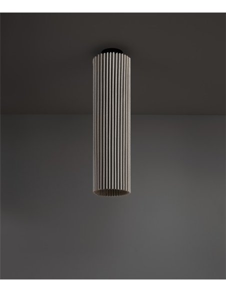 Lámpara de techo Núa - a-emotional light - Diseño escultórico de malla metálica en 2 tamaños