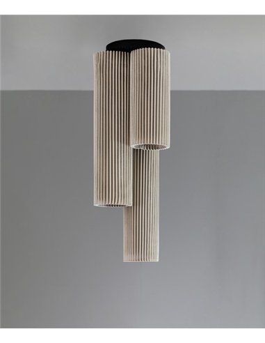 Lámpara de techo Núa 3 - a-emotional light - Composición decorativa de malla metálica