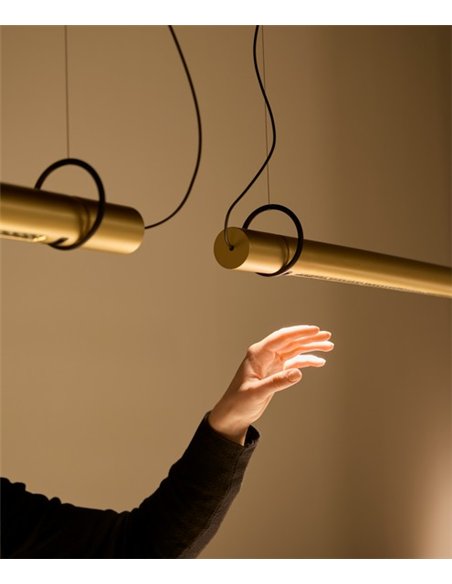 Lámpara de suspensión Solid SH Sens - B.lux - Diseño lineal con sensor gestual y luz LED de confort