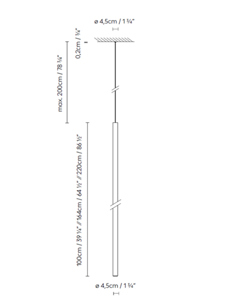 Lámpara colgante empotrable Solid SR - B.lux - Diseño cilíndrico vertical con luz directa y óptica de confort