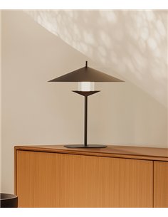 Lámpara de mesa Gehit - Aromas - Pantalla cónica con cristal estriado
