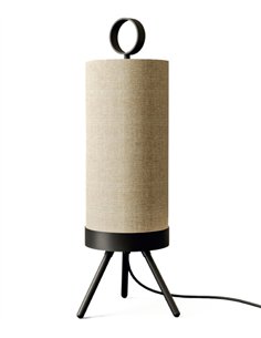 Lámpara de mesa Nooi - Aromas - Pantalla cilíndrica de lino con base trípode 2