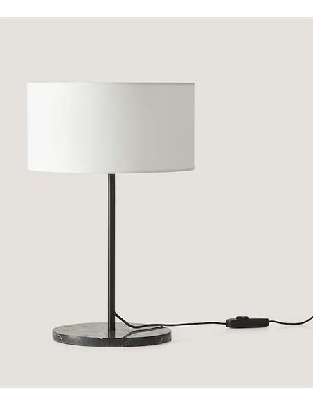 Lámpara de mesa Hedra - Aromas - Diseño clásico de mármol y luz regulable