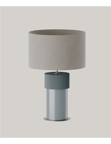 Lámpara de mesa Rock - Aromas - Base decorativa de cerámica y pantalla textil