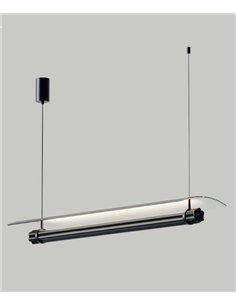 Lámpara colgante Tasta - Aromas - Estructura horizontal en metal y mármol con LED regulable 2