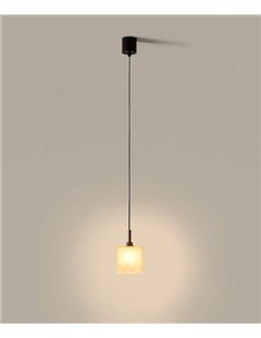 Lámpara colgante Cubic S - Aromas - Diseño cuadrado de alabastro 2