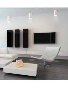 Foco de techo Aruba - Mantra - Foco de techo de superficie plateado/blanco