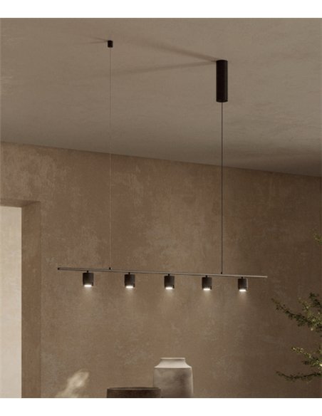 Lámpara colgante Tea - Aromas - Diseño lineal con 5 focos LED