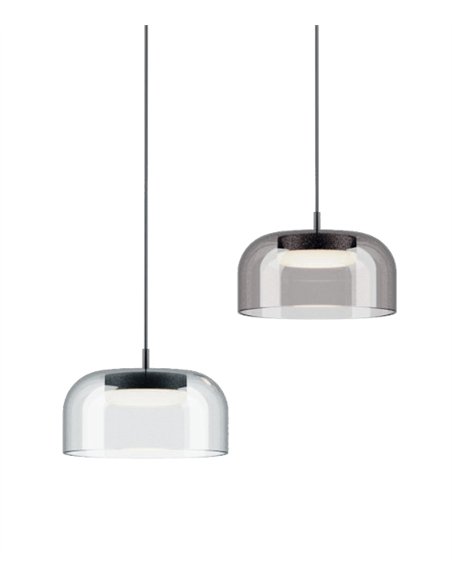 Lámpara colgante Ipon - Aromas - Pantalla de cristal transparente con LED regulable
