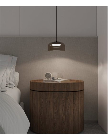 Lámpara colgante Ipon - Aromas - Pantalla de cristal transparente con LED regulable