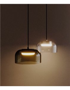 Lámpara colgante Ipon - Aromas - Pantalla de cristal transparente con LED regulable