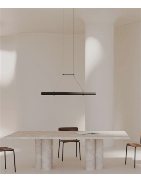 Lámpara colgante Niro - Aromas – Diseño LED tubular lineal de madera