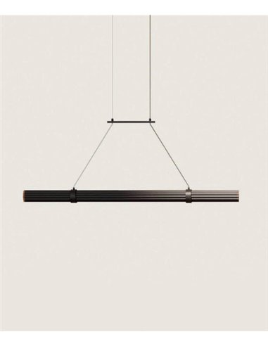 Lámpara colgante Niro - Aromas – Diseño LED tubular lineal de madera