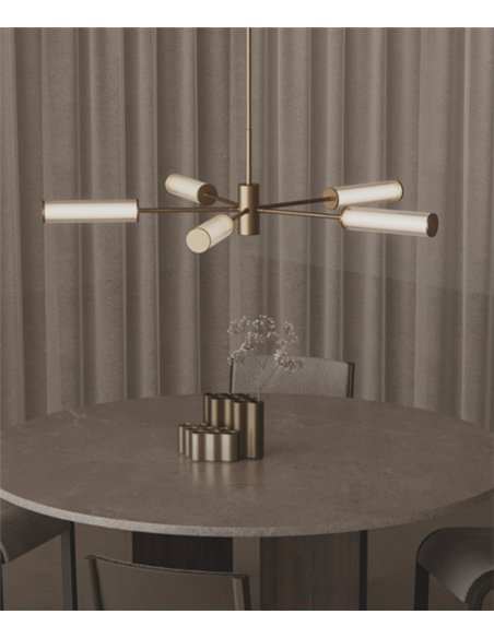 Lámpara colgante Ison - Aromas - Diseño geométrico de 5 luces