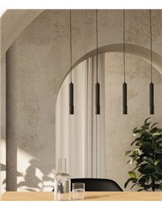 Lámpara de suspensión Ycro - Aromas - Cuerpo tubular decorativo con LED integrado