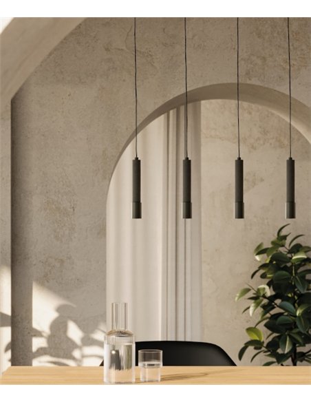 Lámpara de suspensión Ycro - Aromas - Cuerpo tubular decorativo con LED integrado