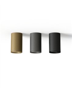 Foco de techo Latto - Aromas - Diseño cilíndrico de aluminio texturizado, luz GU10 2