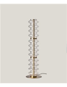Lámpara de pie Vitree - Aromas - Columna de cristal ondulado con control táctil 2