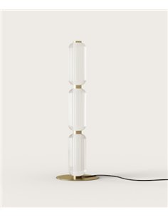 Lámpara de pie Elma - Aromas - Columna de 3 módulos de cristal estriado con LED regulable 2