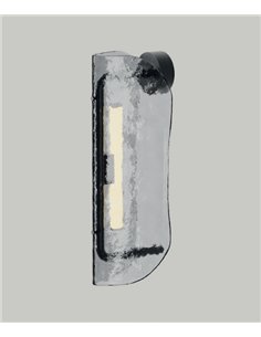 Aplique de pared Lida - Aromas - Diseño vertical de cristal transparente 2