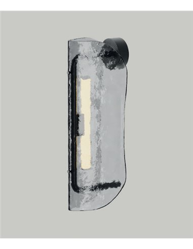 Aplique de pared Lida - Aromas - Diseño vertical de cristal transparente