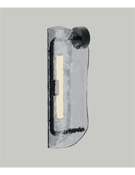 Aplique de pared Lida - Aromas - Diseño vertical de cristal transparente
