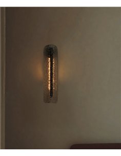 Aplique de pared Lida - Aromas - Diseño vertical de cristal transparente