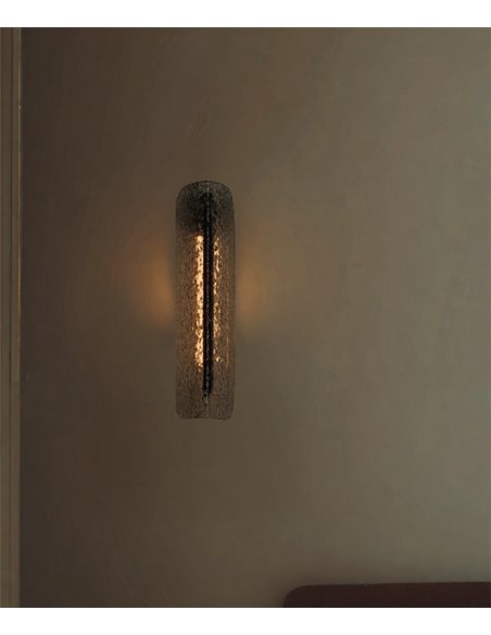 Aplique de pared Lida - Aromas - Diseño vertical de cristal transparente