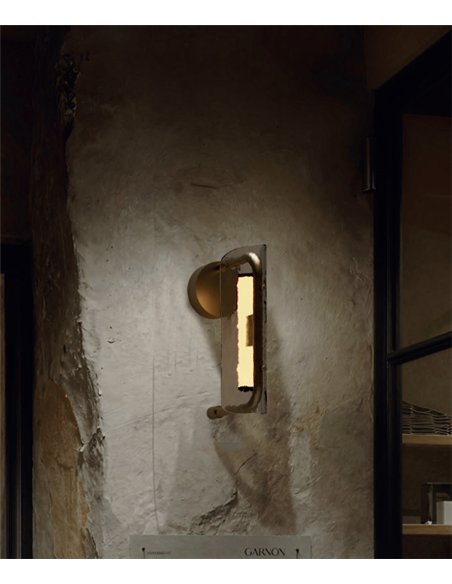 Aplique de pared Lida - Aromas - Cristal decorativo con LED integrado y luz regulable