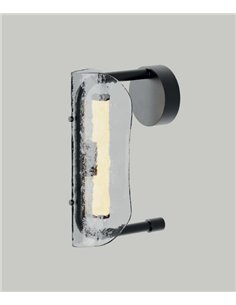 Aplique de pared Lida - Aromas - Cristal decorativo con LED integrado y luz regulable 2