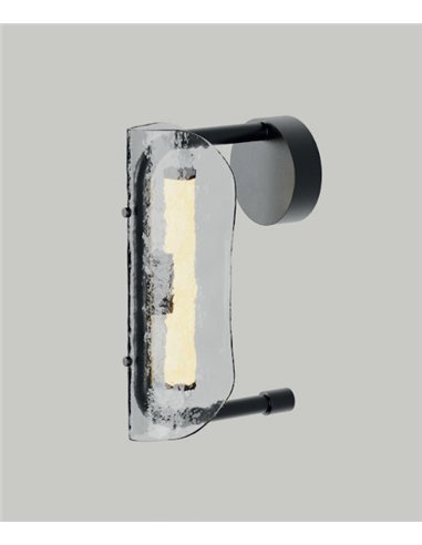 Aplique de pared Lida - Aromas - Cristal decorativo con LED integrado y luz regulable