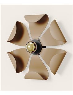 Aplique de pared Rita - Aromas - Diseño floral con pétalos metálicos disponible en 2 tamaños 2