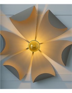 Aplique de pared Rita - Aromas - Diseño floral con pétalos metálicos disponible en 2 tamaños