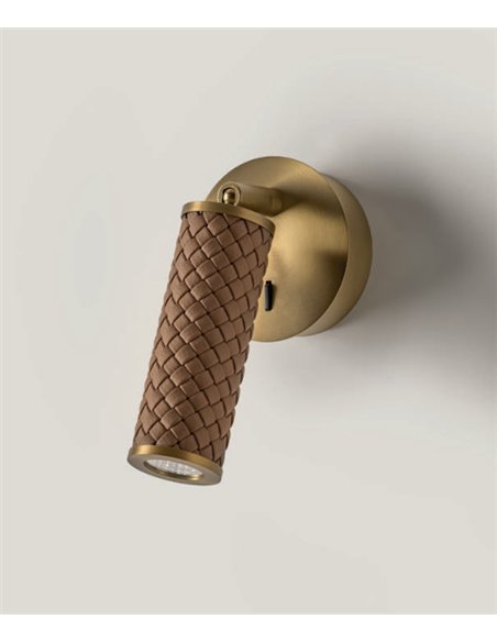 Aplique de pared Coco - Aromas - Foco de lectura orientable con interruptor integrado