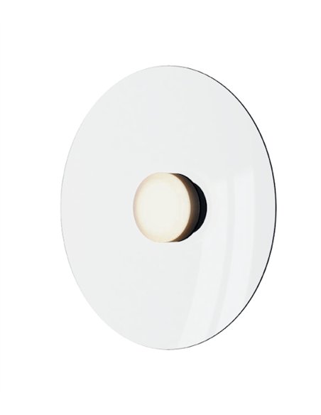 Aplique de pared Betty - Aromas - Gran disco de cristal con luz LED