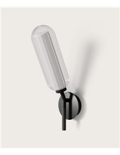 Aplique Lari - Aromas - Diseño vertical con cristal estriado 2
