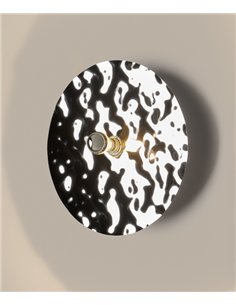 Aplique de pared Moon - Aromas - Disco metálico efecto espejo disponible en 2 tamaños
