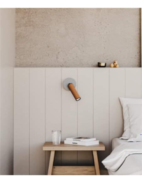 Aplique de pared Tura - Aromas - Foco de lectura orientable con control táctil