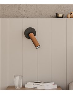 Aplique de pared Tura - Aromas - Foco de lectura orientable con control táctil