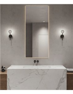 Aplique de pared Doul - Aromas - Tulipa esférica de cristal rayado 2