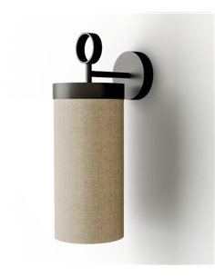 Aplique de pared Nooi - Aromas - Diseño colgante con pantalla cilíndrica de lino 2