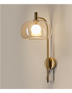 Aplique de pared Cloud - Aromas - Tulipa de cristal con difusor opal, estructura vertical