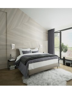 Aplique de pared blanco Asimetric - Mantra