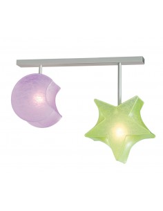Lámpara Colgante Infantil Sueños 2 - Anperbar - Forma luna y estrella 250x13