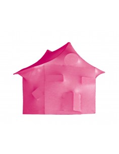 Lámpara de mesa City Casa - Anperbar - Lámpara infantil en forma de casa, color rosa